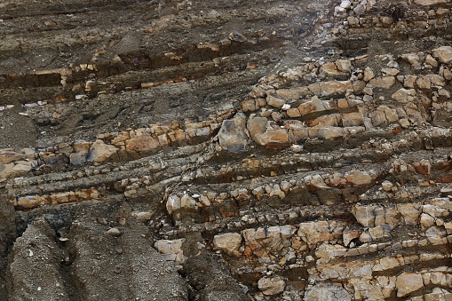 Fault line in sedimentary rocks (Türkiye)