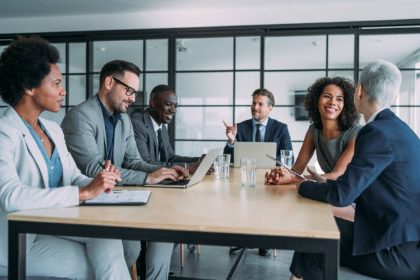 istock Business persons on meeting in the office. 1487838849