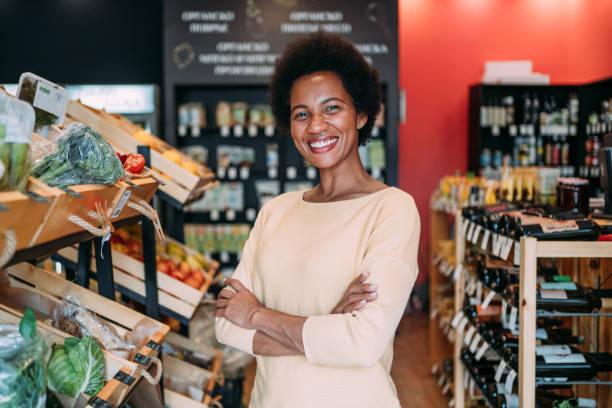 istock Female store business owner. 1487839429