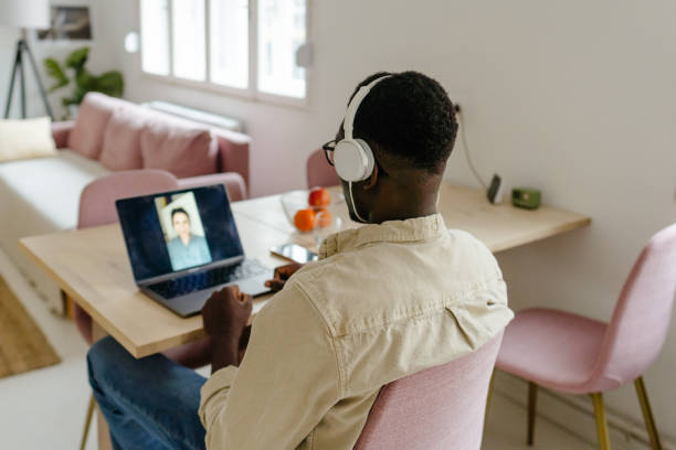 istock Having a video call with colleague 1487845744