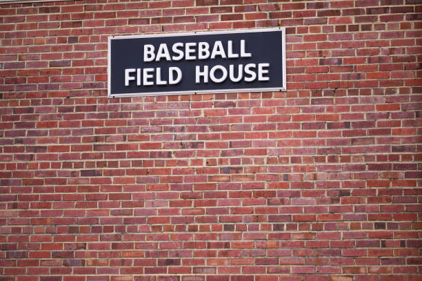 istock Baseball field house sign 1487849259