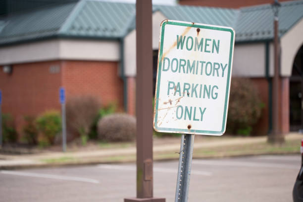istock Women dormitory parking only sign 1487849260