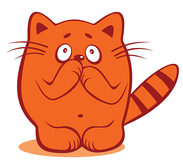 Timid Cat Stock Illustration - Download Image Now - Domestic Cat, Shy,  Animal - iStock