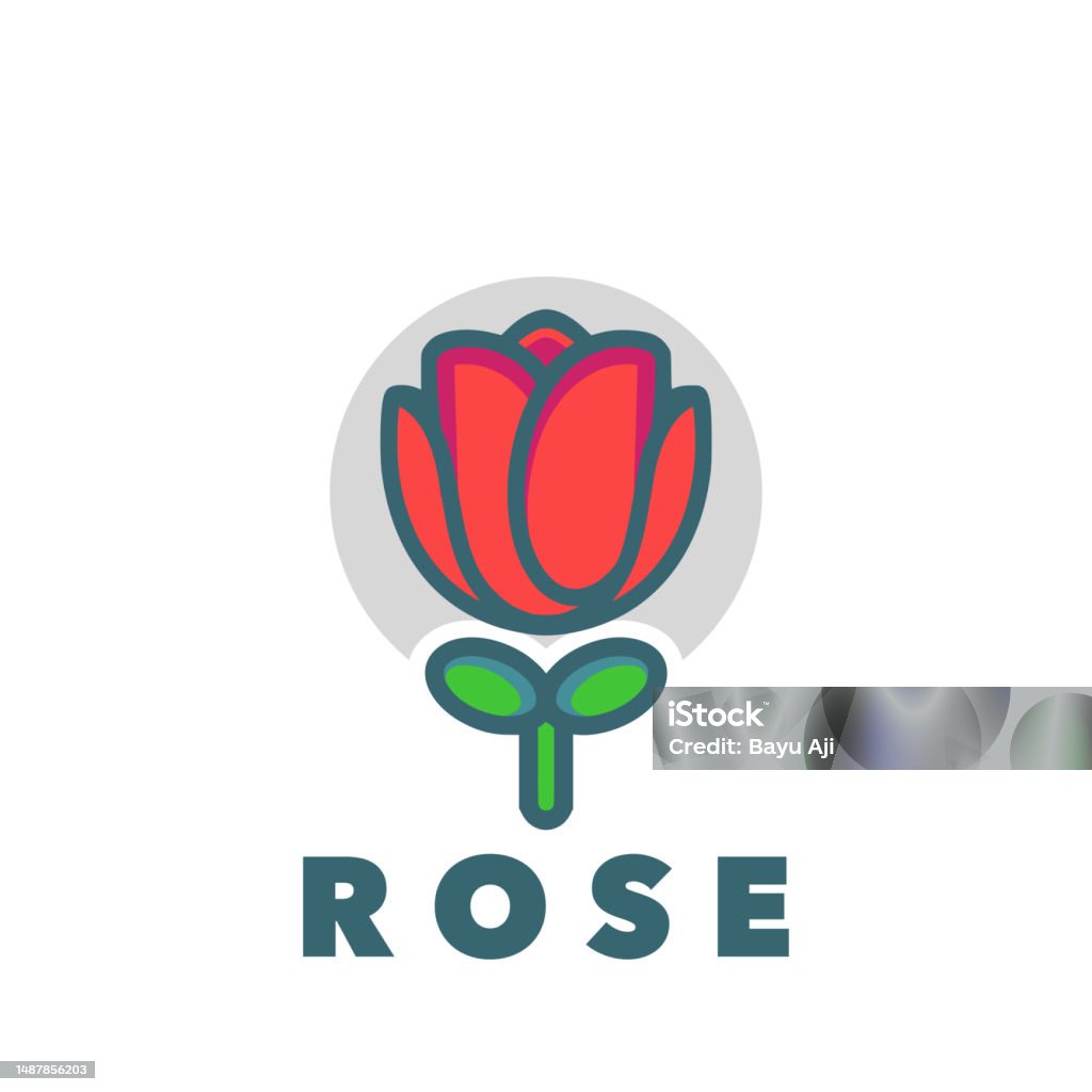 Simple Design Rose Vector Rose Simple Stock Illustration - Download Image Now - Art, Beauty ...