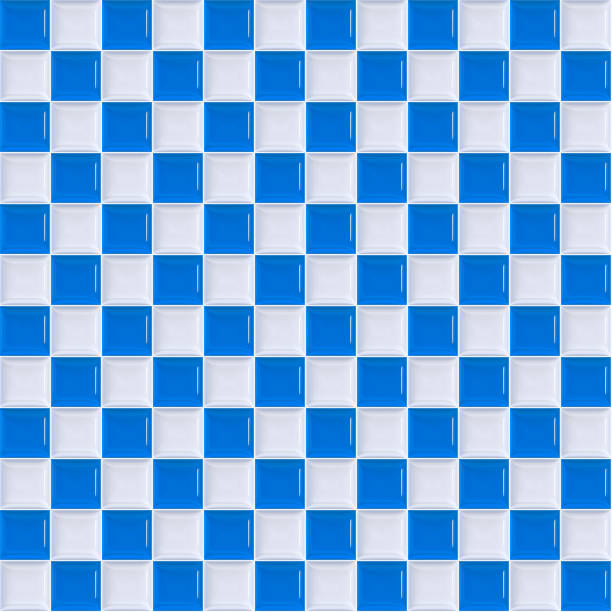 Simple colored tiles with a sense of transparency (Perfect seamless pattern)