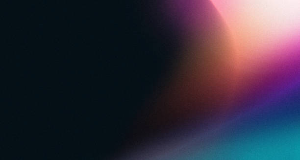 istock Dark blue pink orange glowing gradient background with grain texture wide banner web landing page backdrop design copy space 1487864089