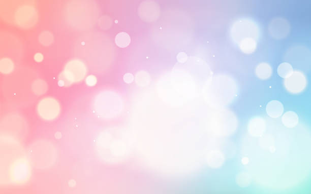 クリスマスイベント用の抽象的背景に青紫ピンクのグラデーション多色ボケライトサークルバブルドット抽象的背景 - soft focus illustrations点のイラスト素材／クリップアート素材／マンガ素材／アイコン素材