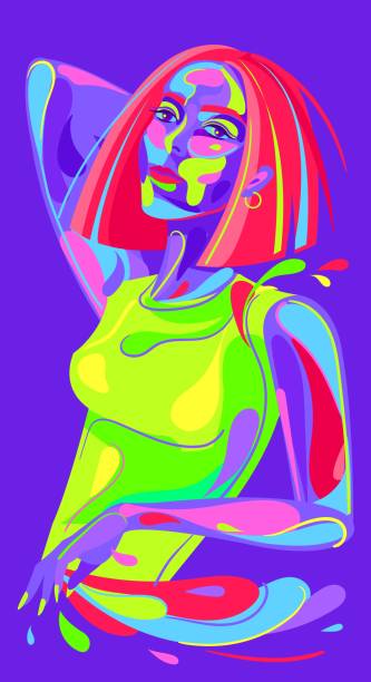 istock Woman portrait in pop art style 1487867655