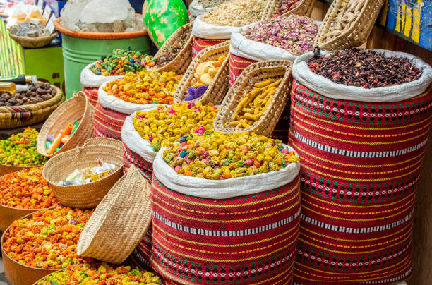 istock Colourful dried flowers in Marrakech souks 1487868093