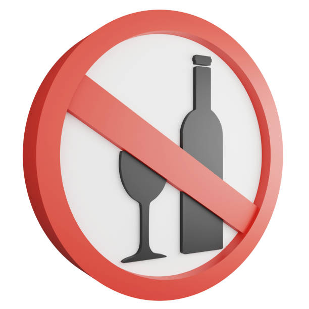 istock No alcohol sign icon isolated on white background , 3D render red mandatory sign 1487869579