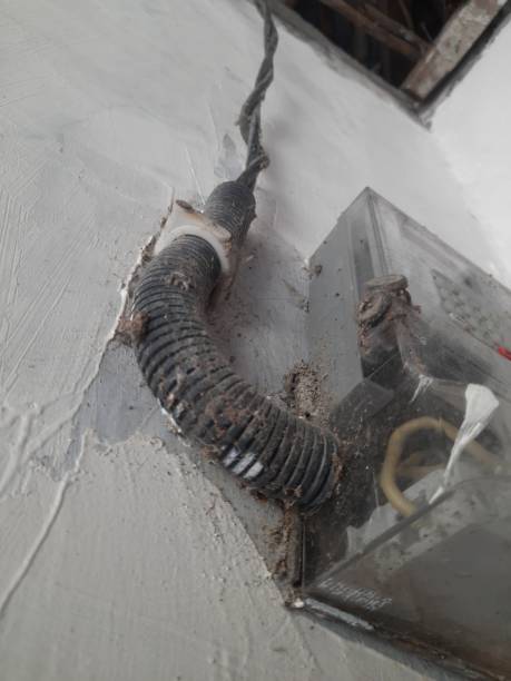 istock the electric cable that connects to the electricity meter 1487874053