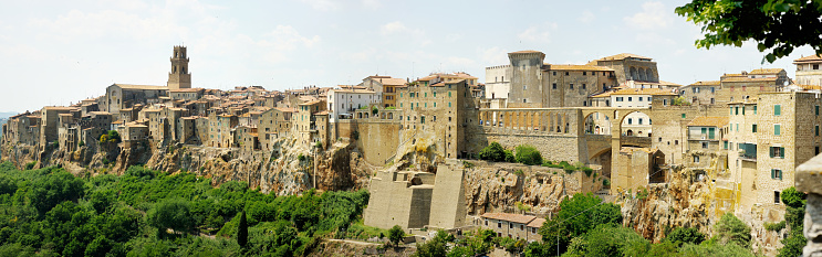 Panorama of Pitigliano in Italy