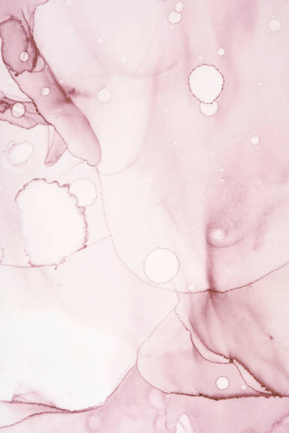 istock Abstract fluid art painting with alcohol ink. 1487878395