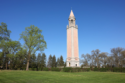 This musical tower at Nemours Children's Hospital in spring, Wilmington, Delaware