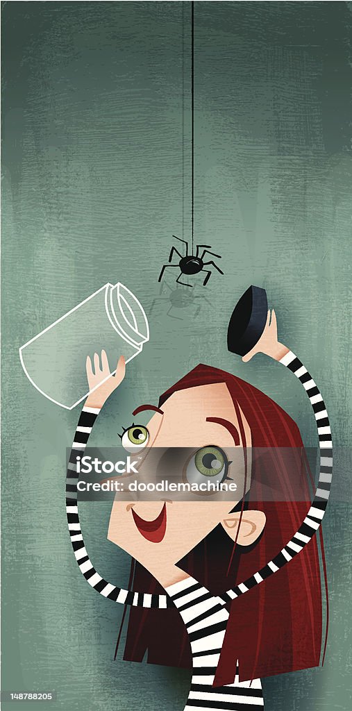 Arachnophilia Here spider spider spider. Come to mommy. Come and see your new home. Spider stock vector