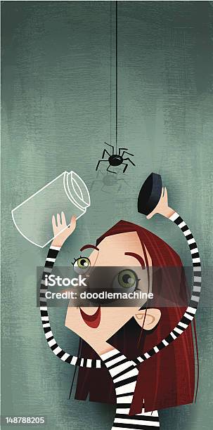 Arachnophilia Stock Illustration - Download Image Now - Spider, Teenage Girls, Spooky