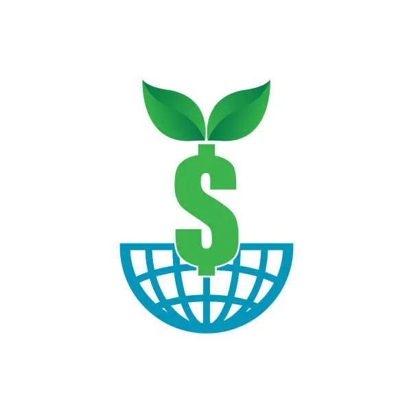 Vector illustration of eco money concept