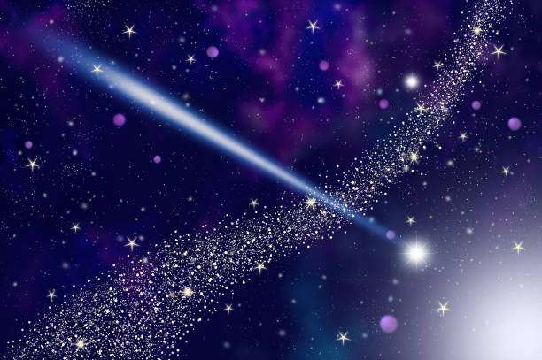 istock shooting stars and milky Way in the sky background illustration 1487898376