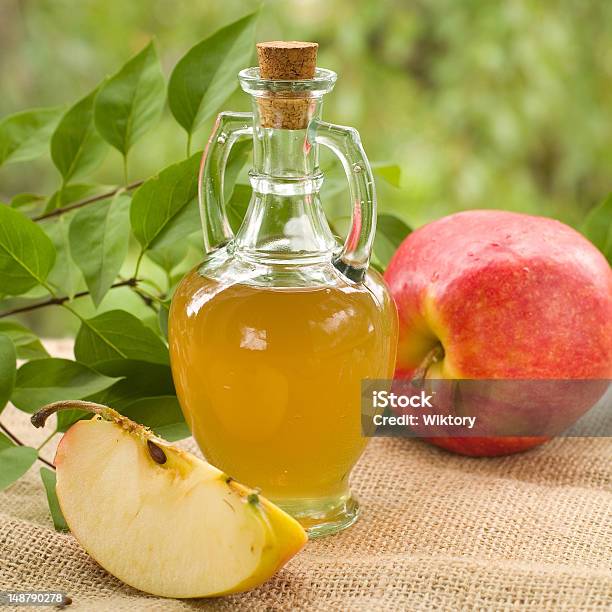 Apple Cider Vinegar Stock Photo - Download Image Now - Cider, Alcohol - Drink, Apple - Fruit