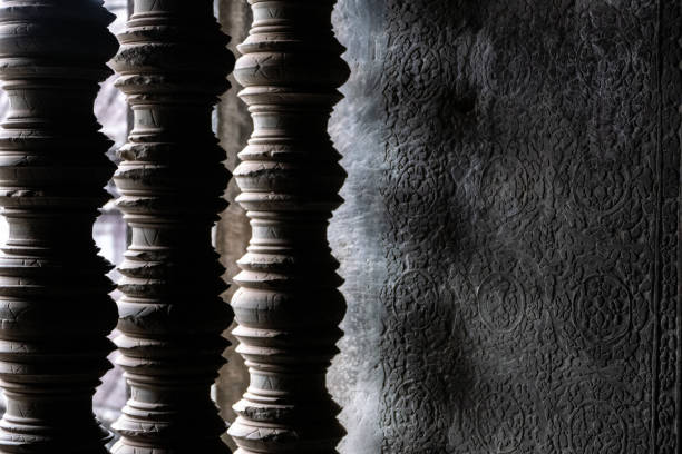 istock Stone craving in Angkor Wat Temple 1487905018