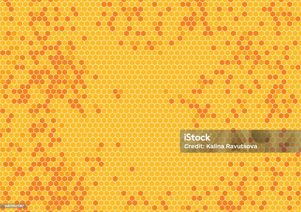 Pattern Hive Orange Yelloworange Beehive Background Bees Hive Cells Pattern Honeycomb Bee ...