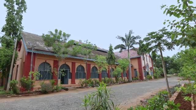 A wide view of the century-old sandal oil factory at Mysore