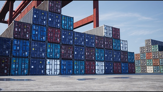 Container, Commercial Dock, Port, Warehouse, Shipping