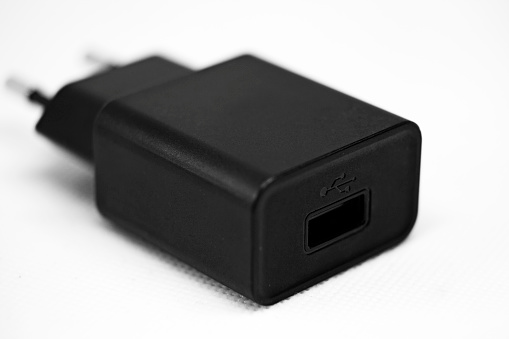 black connector with usb socket