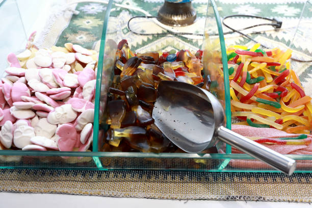 istock Various chewing marmalade in glass box 1487912178