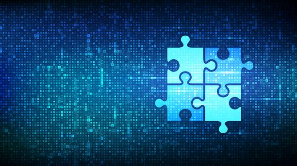 istock Teamwork icon made with currency symbols. Business Partnership. Global financial cooperation. Puzzle Team elements. Dollar, euro, yen and pound icons. Background with currency signs. Vector. 1487913993