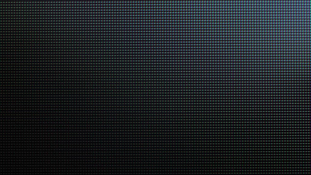 RGB Multi Colored LEDs on the Matrix of the TV Close-Up