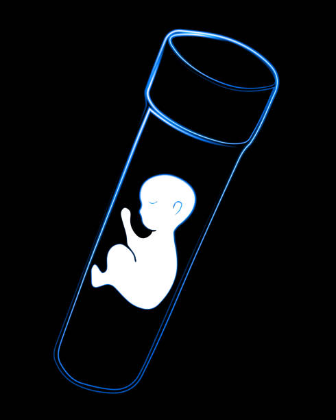 ilustraciones, imágenes clip art, dibujos animados e iconos de stock de un embrión en un tubo de ensayo. - sacrifice play illustrations