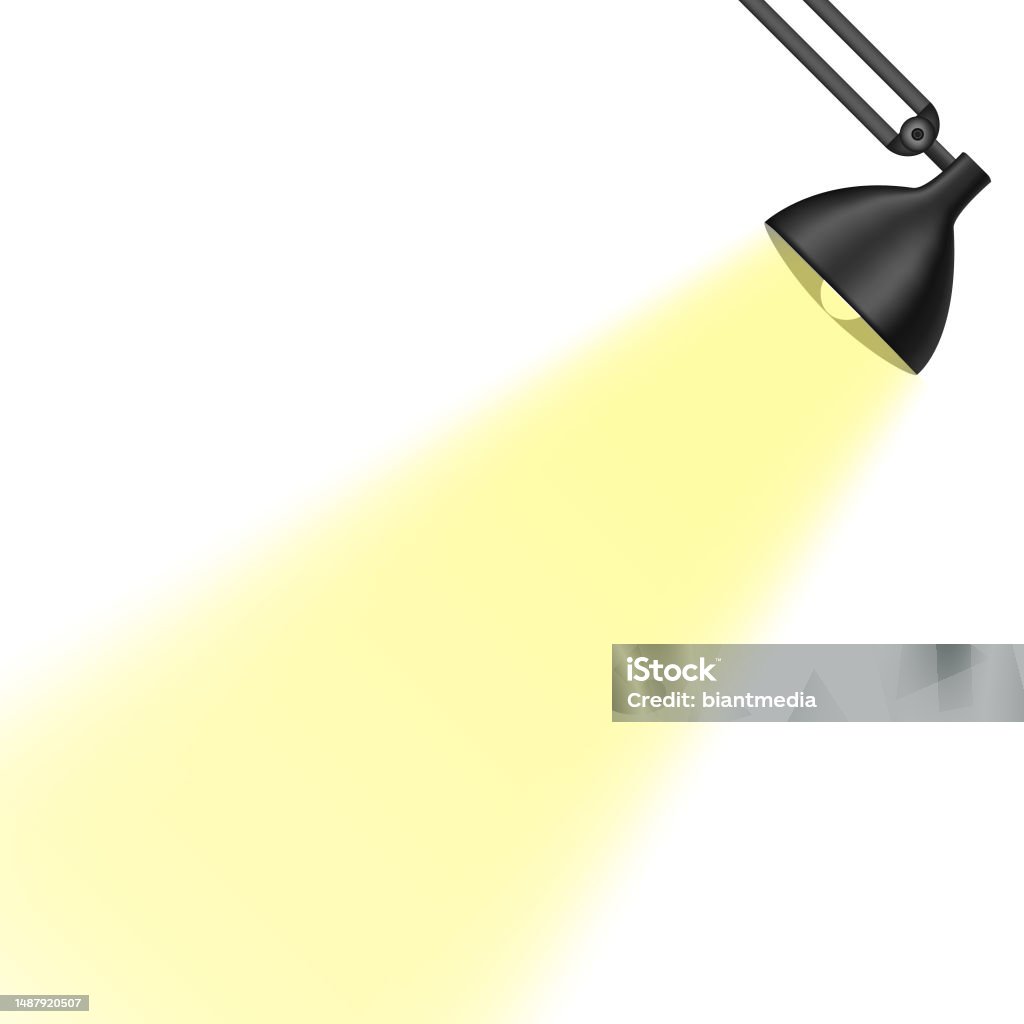 Yellow Spotlights Vector Stock Illustration - Download Image Now