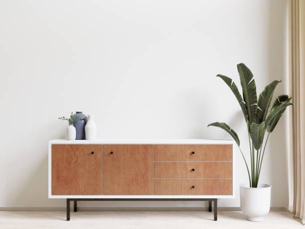 istock 3D rendering of a small minimalistic drawer in a modern living room 1487920884