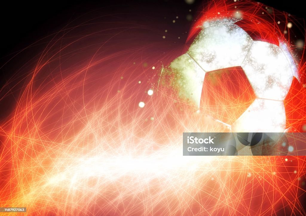 Soccer Ball Exploding 3d Rendering Exploding And Burning Flame Soccer Ball Stock Photo ...