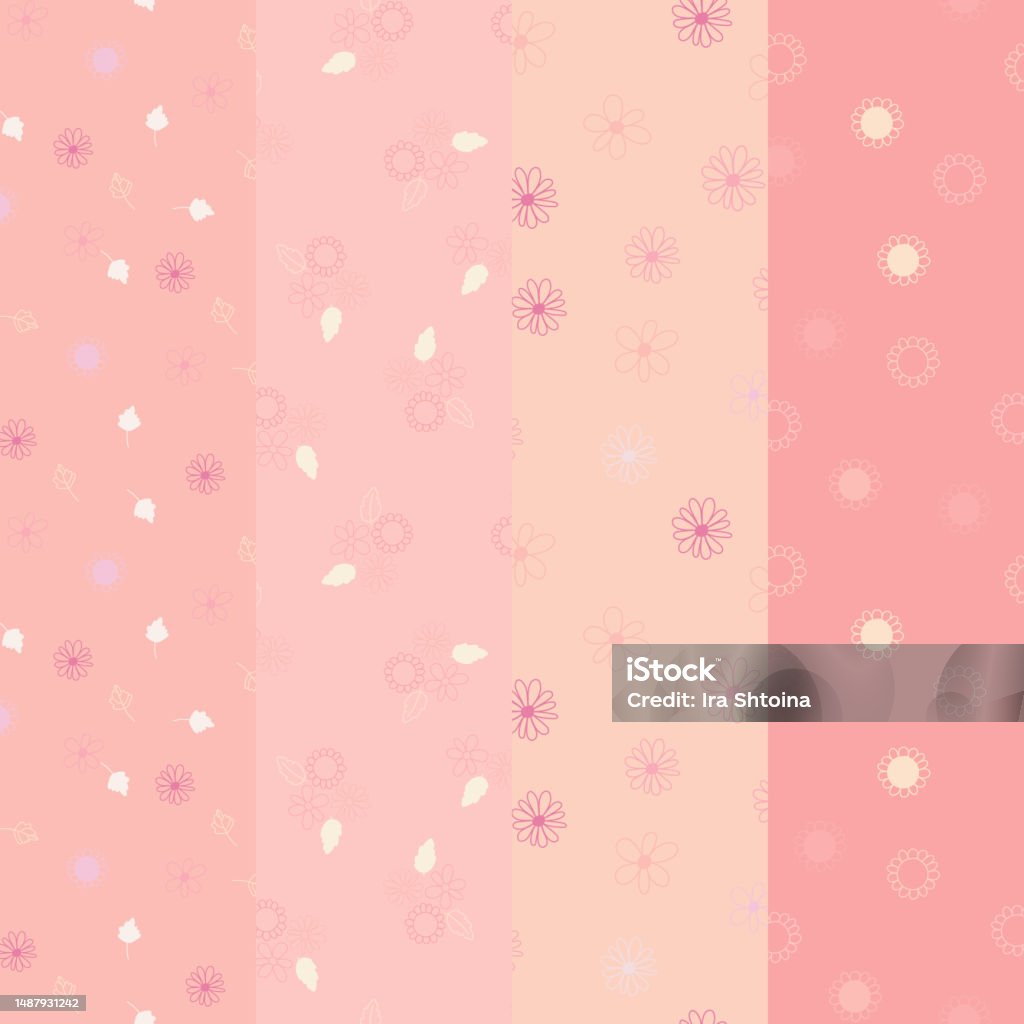 Postcard Background Pattern Seamless Floral Backgrounds Postcard With Floral Design Ornament ...