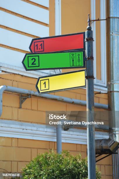 Direction Indicator Stock Photo - Download Image Now - Architecture, Arrow Symbol, Avenue