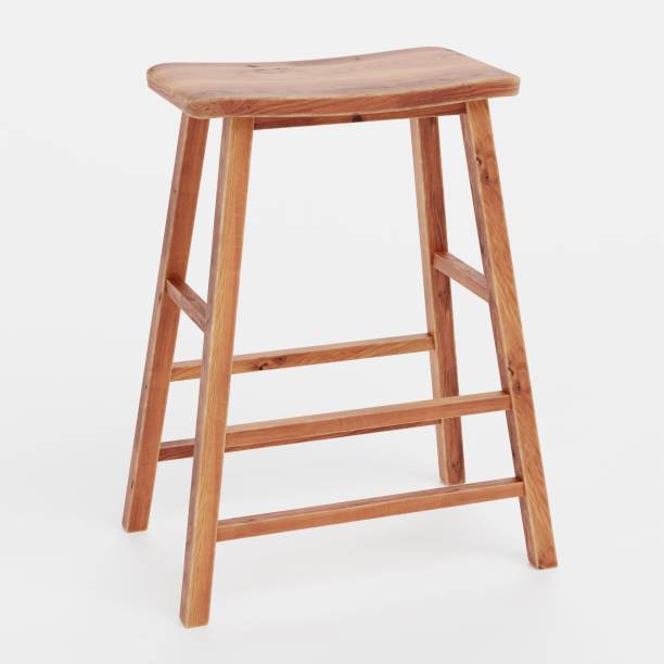 istock Realistic 3D Render of Wooden Stool 1487936720