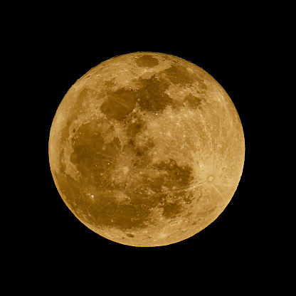 Waxing Gibbous Full Moon as seen in Deavie, Florida.