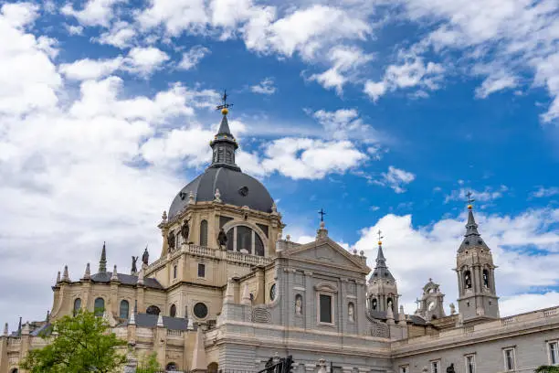 Photo of Almudena Cathedral in madrid, Spain