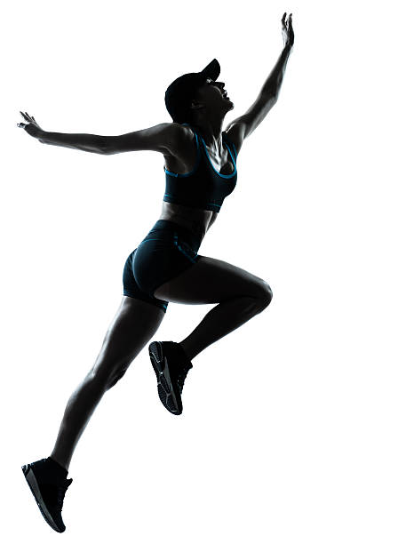 istock woman runner jogger jumping 148795479