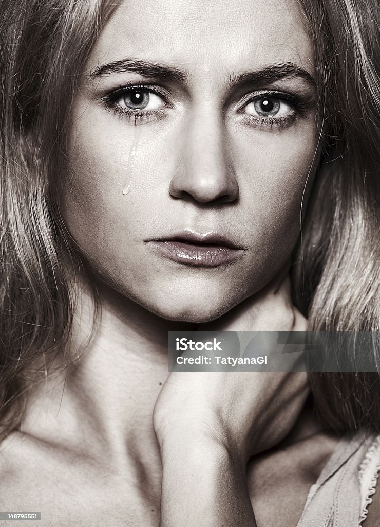 Mulher chorando - Foto de stock de Abuso royalty-free