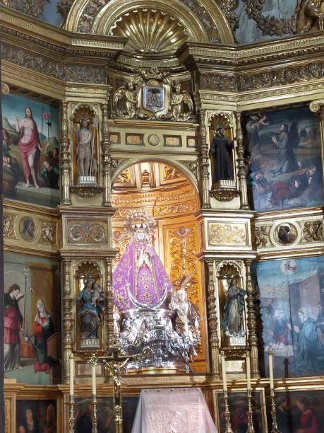 capilla de la virgen de los llanos, catedral de albacete, albacete, españa - ciudad de albacete fotografías e imágenes de stock