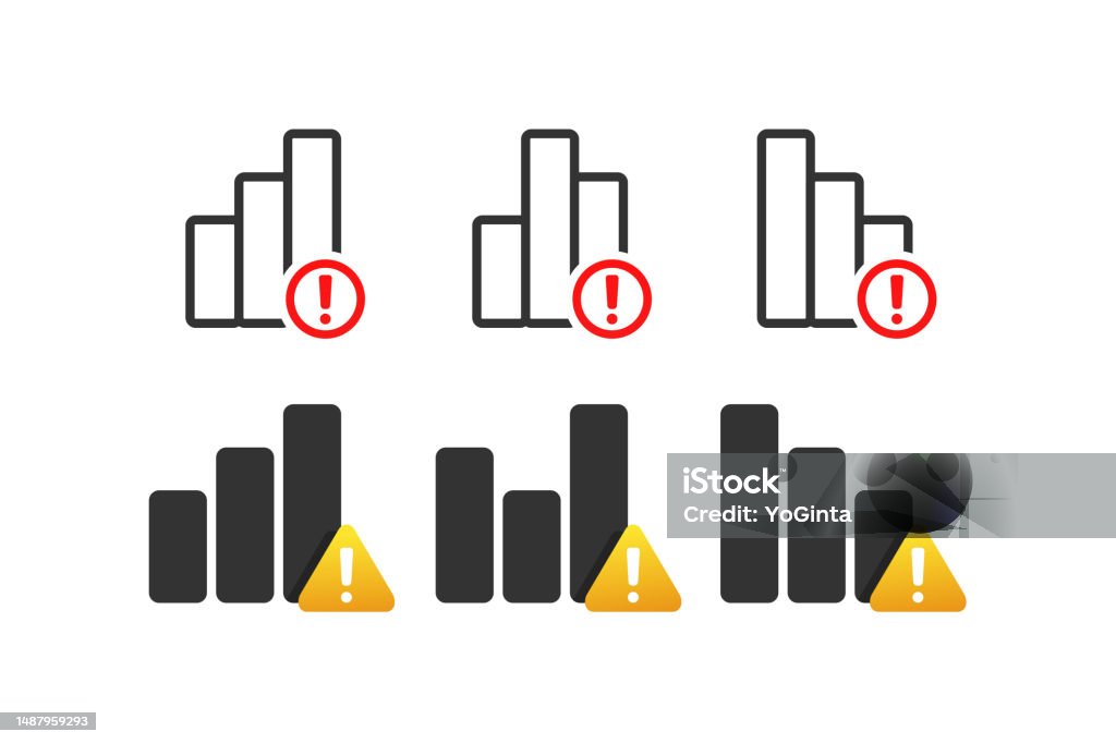 Analysis And Statistics Data Warning Sign Infographic Problem Error ...