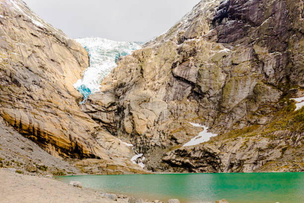 Norway. Jostedalsbreen National Park. Briksdalsbreen glacier
