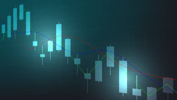 istock finance background. candlesticks chart on dark screen. stock market and business investment concept 1487971836