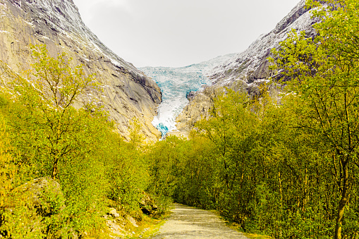 Norway. Jostedalsbreen National Park. Briksdalsbreen glacier