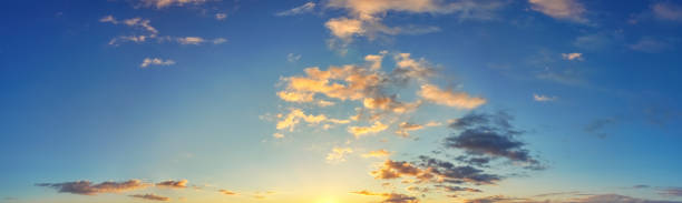 istock Panorama of dramatic sky background 1487979386