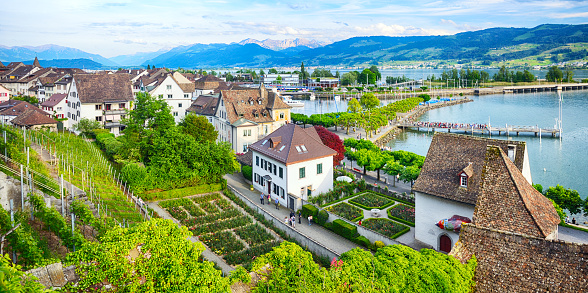 Rapperswil is a former municipality in Switzerland, located at the east side of the Lake Zurich. Composite photo