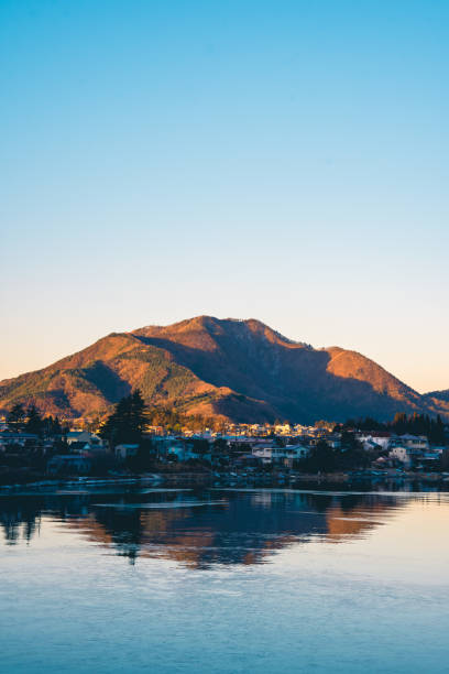 istock Kawaguchiko lake in sunset. Japan 1487987527